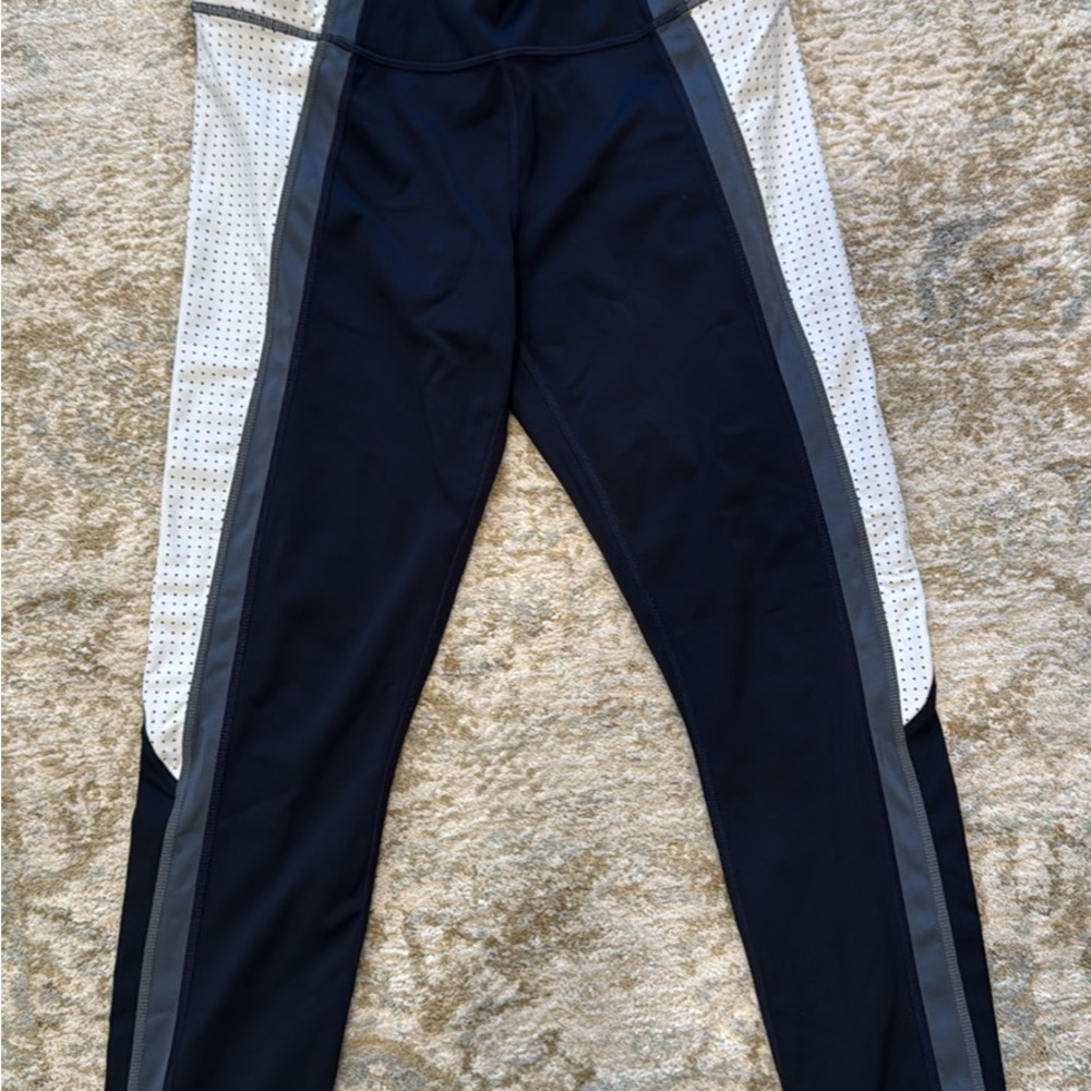 Athleta Navy and White Leggings